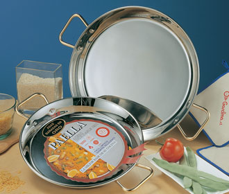 Stainless Steel Paella Pans from Spain