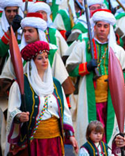 The festive Morros y Cristianos festival of Alcoy