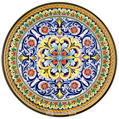 Decorative Hand Painted Plate - CER-SEVILLA1-31