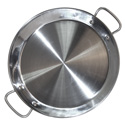 Electric Stove-top Stainless Steel Paella Pan - 16 inch/ 40 cm