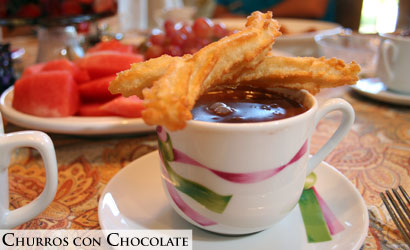 Churros con chocolate - Curros with Chocolate