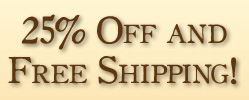 15% off and free shipping!