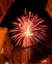 Fireworks celebrating Spain's festivals