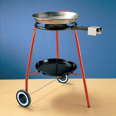 Burner with rolling stand and 46cm Paella Pan BN400-SET46