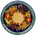 Artisan Blue-Fruit Style Plate - ALC-25-FRA