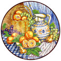 Decorative Hand Painted Plate CER-BODEGONB3-40