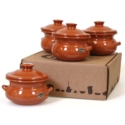 Rustic Clay Pot with Lid - 0.5 Liter - CP048