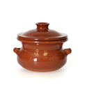 Rustic Clay Pot with Lid - 0.5 Liter - CP048