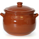 Rustic Clay Pot with Lid - 3.5 Liter - CP049