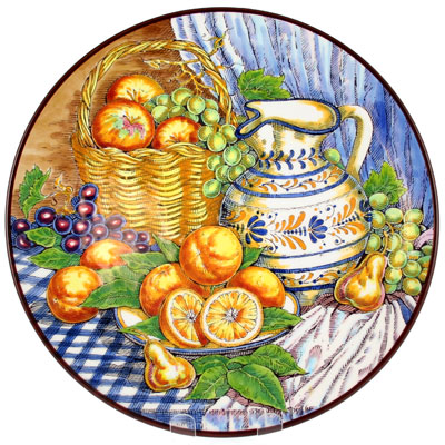 Decorative Hand Painted Plate - CER-BODEGONB3-31