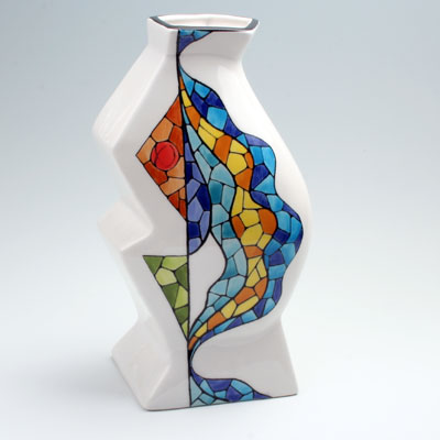 Hand Painted Ceramic Vase - CER-VASEEXO-4