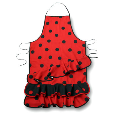 Red Flamenco Style Apron - GT002