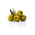Pitted Green Gordal Olives in Glass Jar - OL020