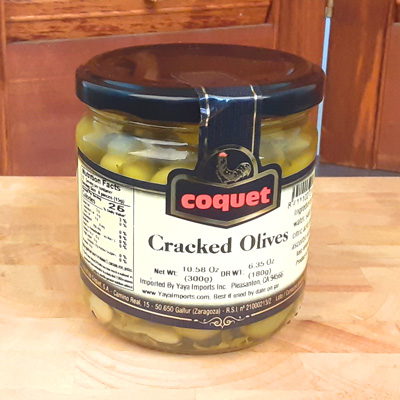 Cracked Green Olives with Herbs OL024